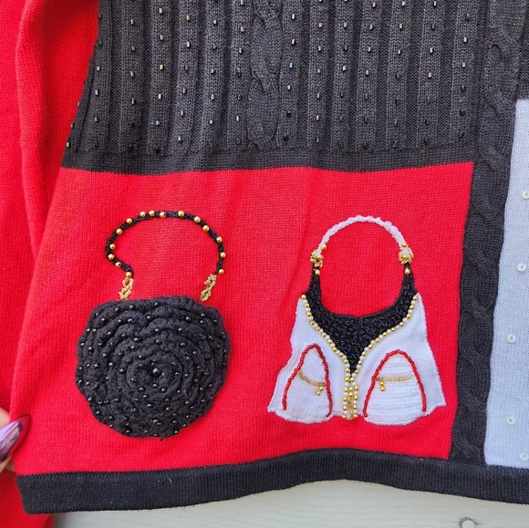 Berek Fab Fashion Beaded Cable Knit Sweater - Picture 5 of 9